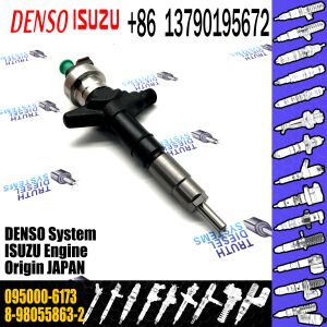 China Huida Diesel Engine fuel injector 095000-6172 8-98055863-2 095000-6173 8-98055863-2 Original on sale