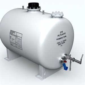 275 Gallon PE Plastic Agitator Mixing Tank Chemical Blending Tank FANBAO for