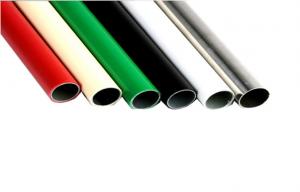 China Plastic Coated Flexible PVC Pipe For Racking System , Large Diameter Steel Pipe on sale
