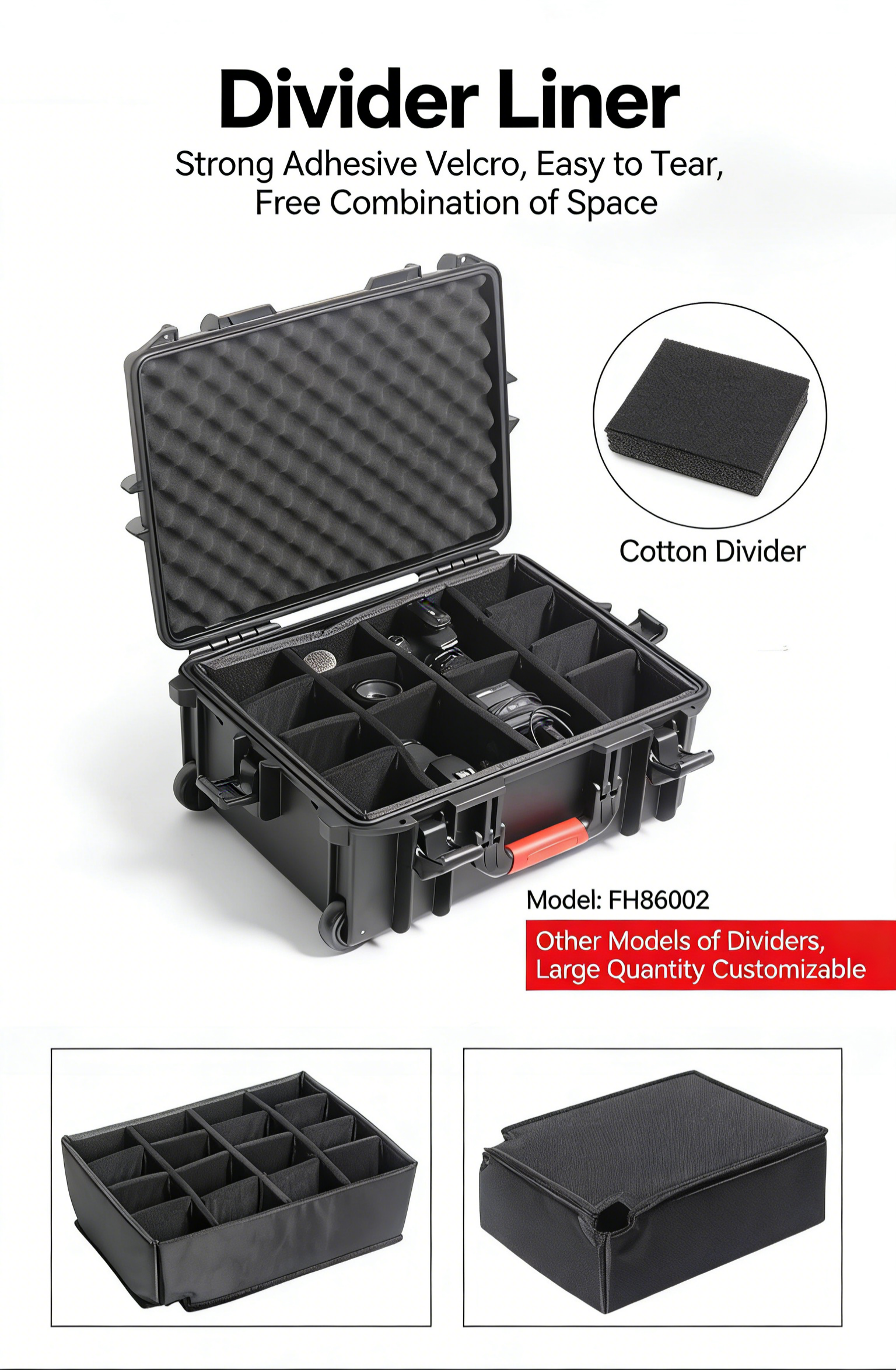 Portable Plastic Multi-Functional Safety Case Waterproof And Shockproof IP67 Rated