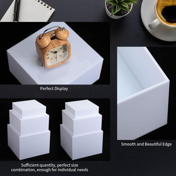 Acrylic Cube Display Nested Riser Buffet Table Food Riser Dining Dessert Collectibles Stand Dining Dessert Collectibles Display