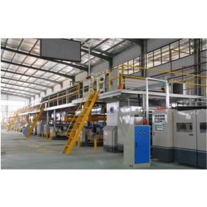 Corrugated Cardboard Production Line with Boil/ Slitter Scorer/ Gluer Pasting