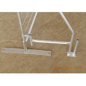 Hot Dipped Galvanized Temporary Fencing , 42 Microns Welded Mesh Security