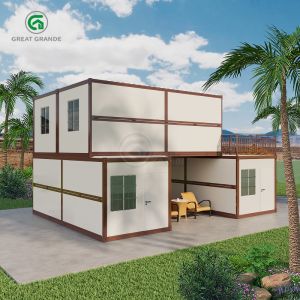 Galvanized Steel Structure Folding Container Home Windproof And Warm