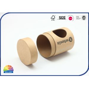 Solid Food Paper Packaging Tube With Lids Windowing Matte Varnishing