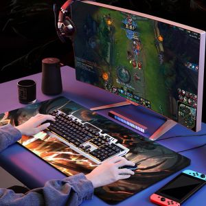 Stock Custom Cartoon Character Logo Keyboard Mouse Pads Eco-Friendly Natural