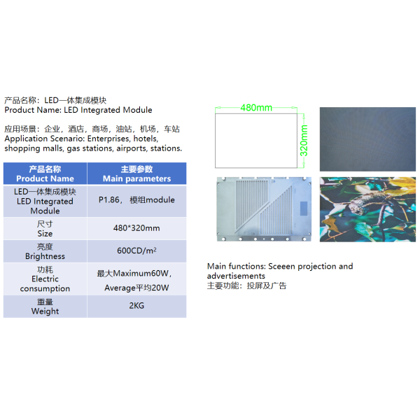 Application scenarios for LED integrated screen modules in various commercial and public settings
