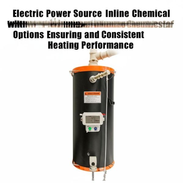 Electric Power Source Inline Chemical Heater Featuring Thermostat Control