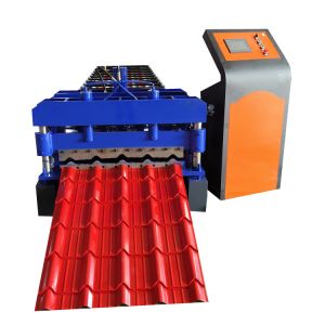 0.7mm PLC Hydraulic Glazed Tile Roll Forming Machine