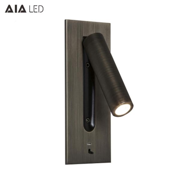 Modern usb bed wall lamp bedside wall light headboard led wall reading lights
