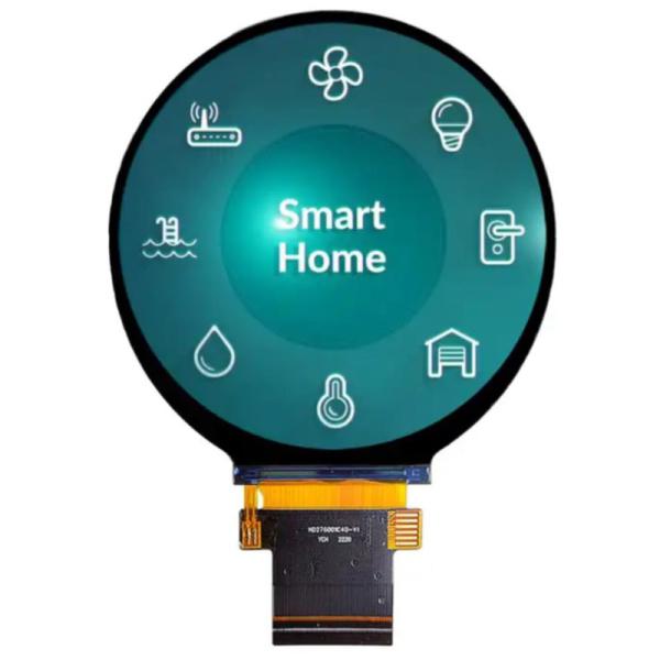 2.8 inch 480x480 Round TFT LCD Display Module with Tst -30°C to 80°C and 40pin