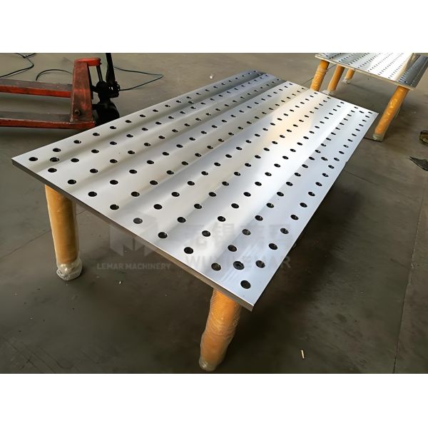 100mm Grid Holes Fixturing Table Q355 D28 2D Large Welding Table