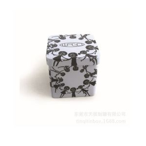 Food Grade Packaging Rectangular Tin Box With Customized Printed For Tea