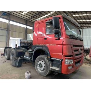 Sinotruck Howo Second Hand Tractor 78440km Mileage Max Speed 102km/H