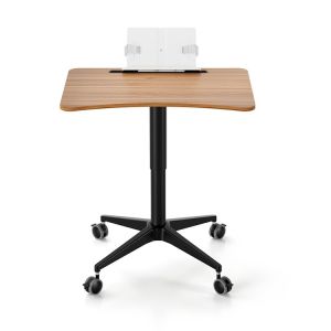 Custom Promotion Middle Minimalistic Wood Coffee Table with Pneumatic Height