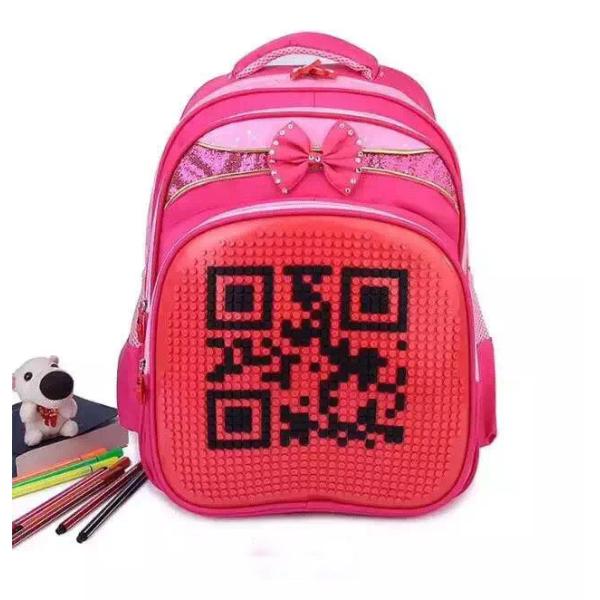 Magic puzzle school bag kids diy pattern school bag