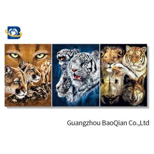 Wholesale 3d Wall Decor Picture With Tiger / Eagle , 3d Stereograph Printing from china suppliers