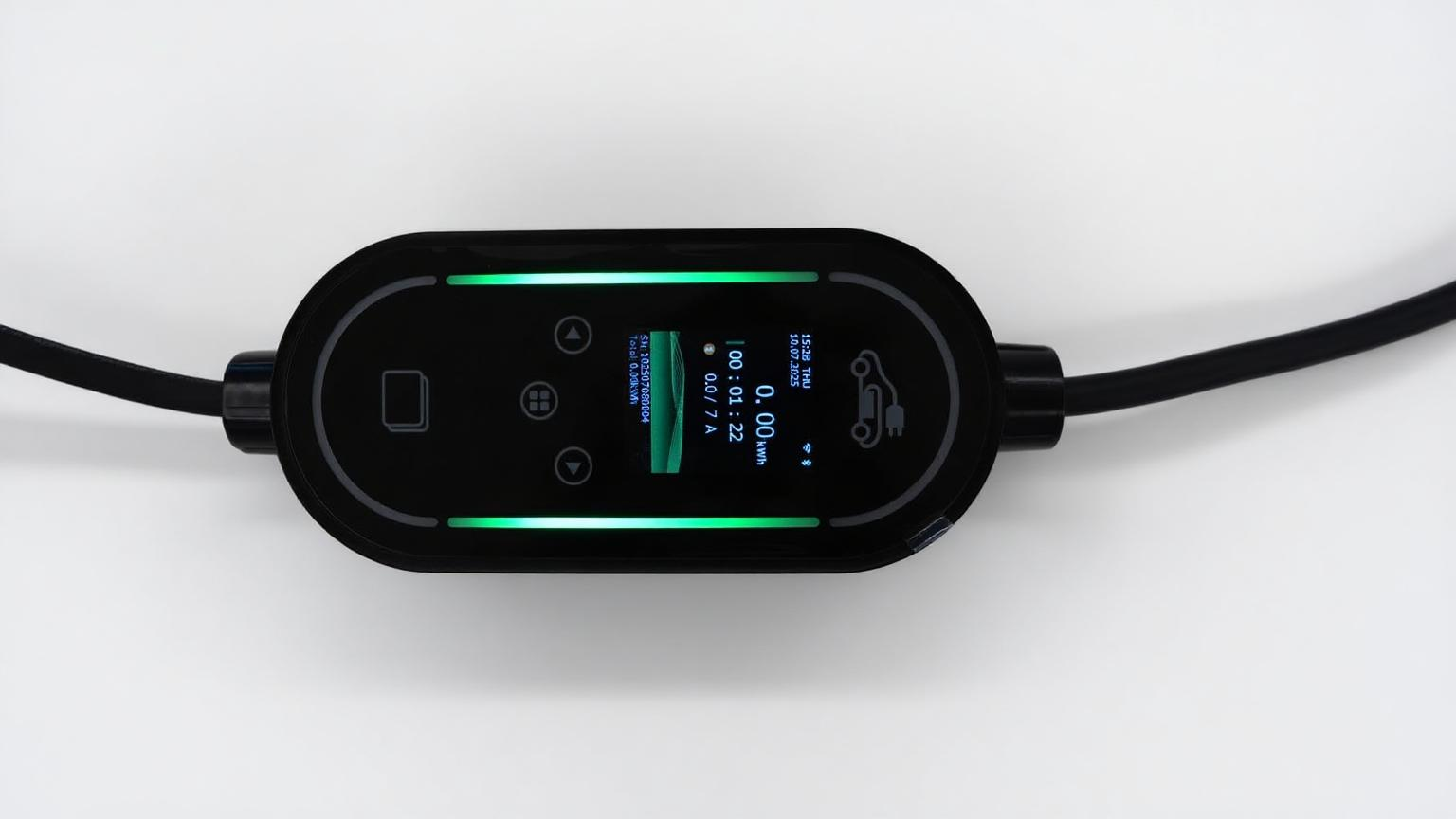 11KW Type2 EV Portable Charger with 2.4 inch Screen EV Portable Charger with APP