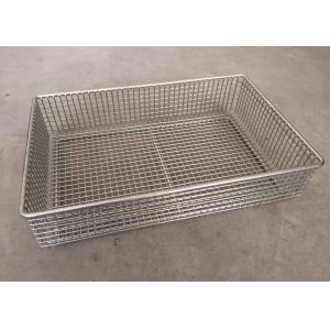China Container Sus304 Bathroom Small Stainless Steel Wire Baskets Space Saver on sale