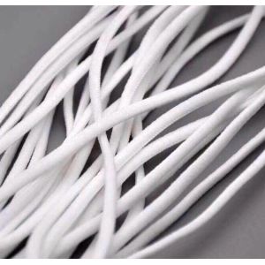 White Elastic Earloop Cord Band Roll For Disposable Face Mask