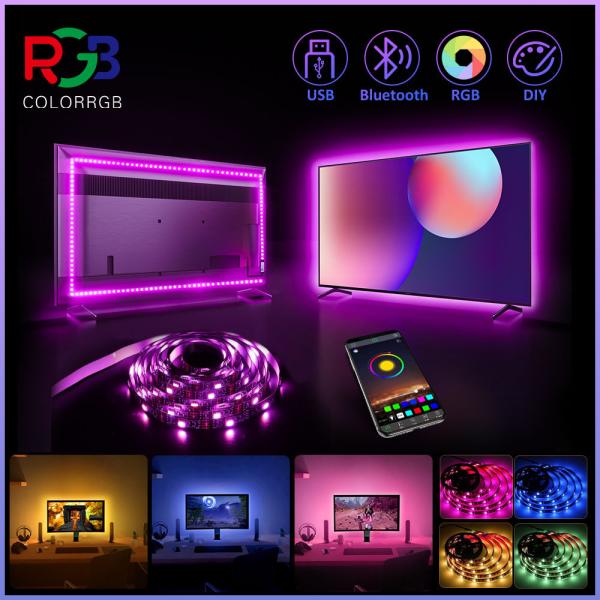 DC12V 2m RGB SMD 5050 LED Strip Light Set With 3 Keys And IP65 Beam Angle 120