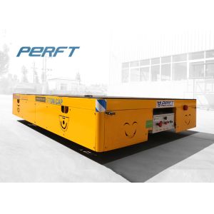 Flat Smart AGV Electric Transfer Vehicle Trackless Over Span Traction