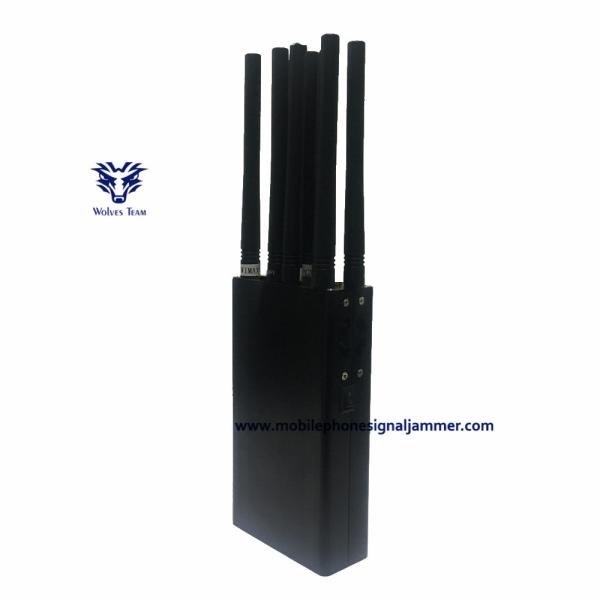 Quality Handheld Mobile Phone Signal Jammer Customized Frequencies 3G 4GLTE 4G WIMAX 10W for sale
