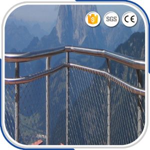 AISI316 Material 1.5 mm Flexible X-tend Staircase Security Cable Wire Mesh