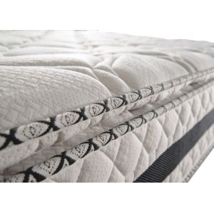 Resilient 3D Pillow Top Compression Mattress 10 Inch For Hotel / 2000 Pocket