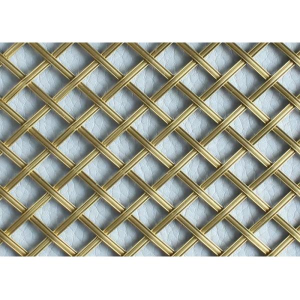 Diamond Holes Brass Woven Wire Mesh Cloth