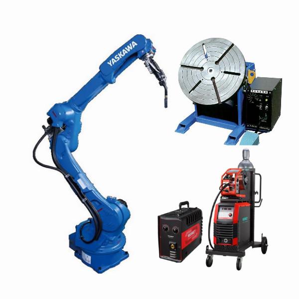 Quality YASKAWA AR2010 6 Axis Welding Robot Arm Manipulator 12kg Payload 2010 Reach Wire Feed System And Welder Source for sale