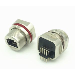Waterproof Screw Lock, RJ45 Connectors 90 degrees, welded,HULYN