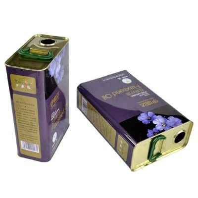 Wholesale Custom Printed 125ml 150ml 250ml Rectangular Tin Can for Olive Sunflower Cooking Oil Food Grade Metal Container