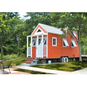 Modern Design Prefabricated Modular Home Kit Tiny House On Wheels With Three