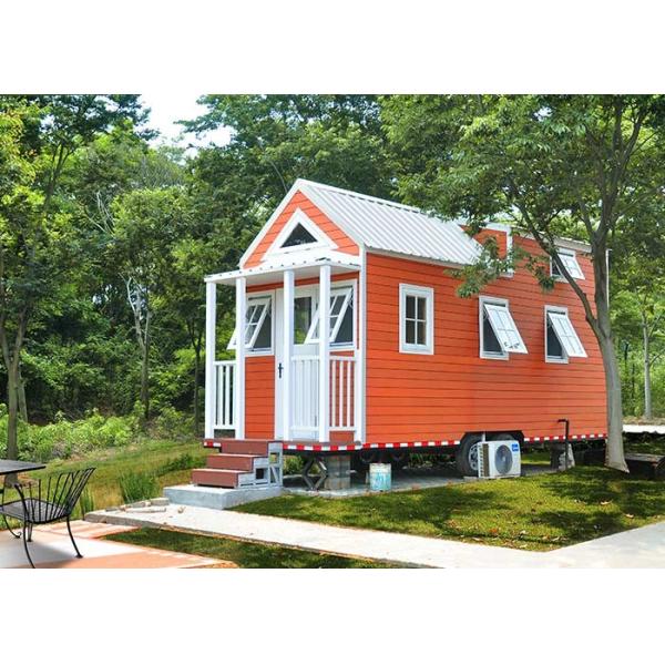 Modern Design Prefabricated Modular Home Kit Tiny House On Wheels With Three