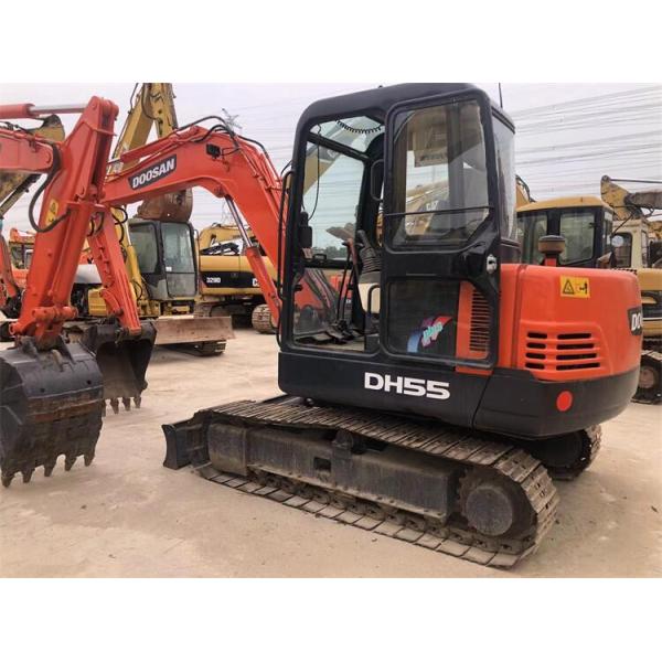 DOOSAN DH55-7 Small Used 5 Ton Crawler Excavator in with Original Hydraulic Cylinder