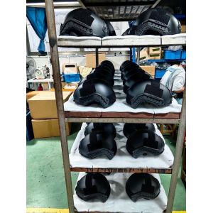 Military Helmet MICH2000 Helmet + Transparent Riot Helmet Protection Mask Police