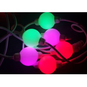 Waterproof IP65 LED Ball String Lights Energy Saving 360 Degrees Wide Viewing