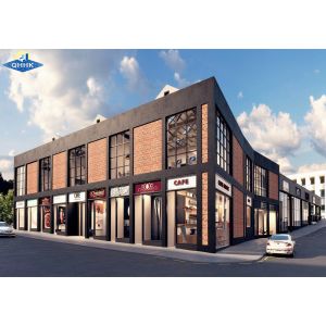 Wholesale Aisc / En / Jis Standard Prefab Commercial Building Steel Shopping Center from china suppliers