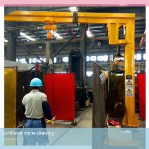 BZ 2T cantilever crane, cantilever crane for lifting materials, rotary crane and