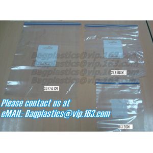 PE LDPE fish food double zip lock plastic packaging bag, eco friendly zip lock
