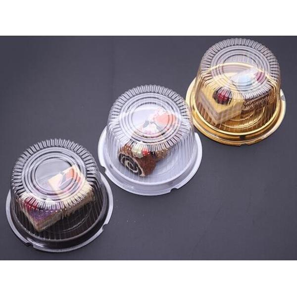 Hot Selling Plastic PET Sandwich Containers Cake Bread Container Plastic Takeaway Food Box with conjoined cover bagease