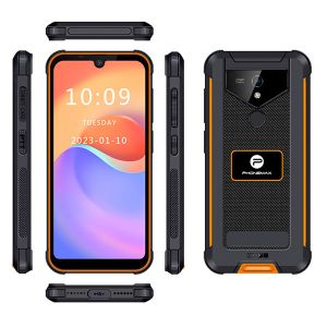 Grey Orange Green Unbreakable Phone With BT5.0 Bluetooth Dustproof