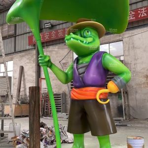 IP Sculpture Fiberglass Vison Waterparks Playground Equipment Spray mushroom