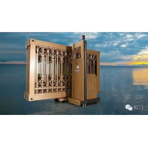 Remote Control Telescopic Sliding Gate Classical Aluminium Alloy Folding