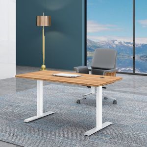 Custom Student Dual Motor Writing Desk for Height Adjustable Wood Desk in