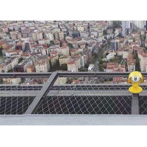 Flexible 1.5mm 25x25mm Stainless Steel Cable Net Non Rusting