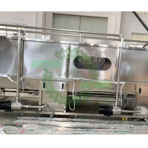 Spay Water Cooling Pasteurizer Tunnel For Juice Bottling Line
