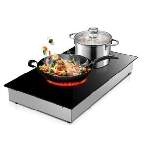 Wholesale 9 Power Levels 3200W Touch Double Burner Electric Cooktop from china suppliers