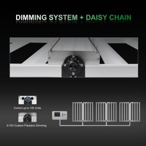 Large Scale Commercial Greenhouse Led Grow Light Mutiple Light Daisy Chain